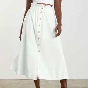 Everlane Easy Button Front Skirt Size XL